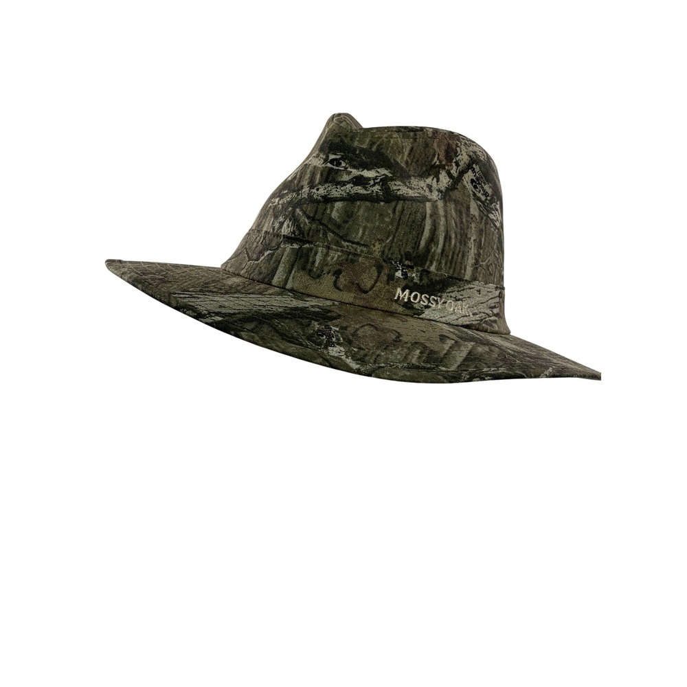 Mossy Oak Pattern Camo Safari Hat Wide Brim Size S/M Signatures Hunting
